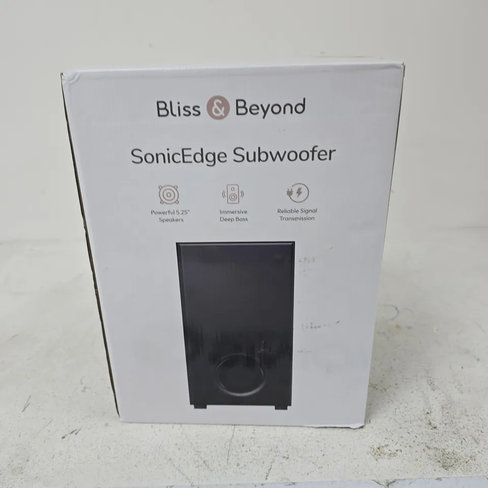 BLISS & BEYOND SONICEDGE SUBWOOFER – BOXED