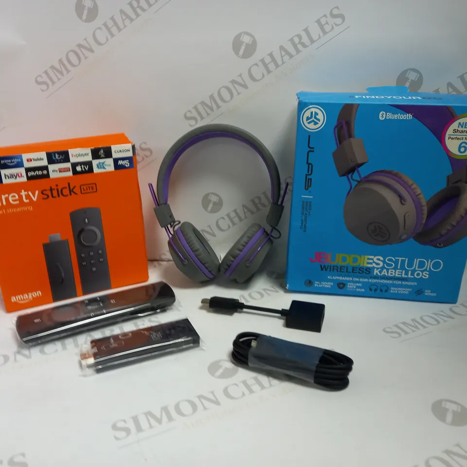 JLAB JBUDDIES KIDS' HEADPHONES + AMAZON TV FIRE STICK RRP £78