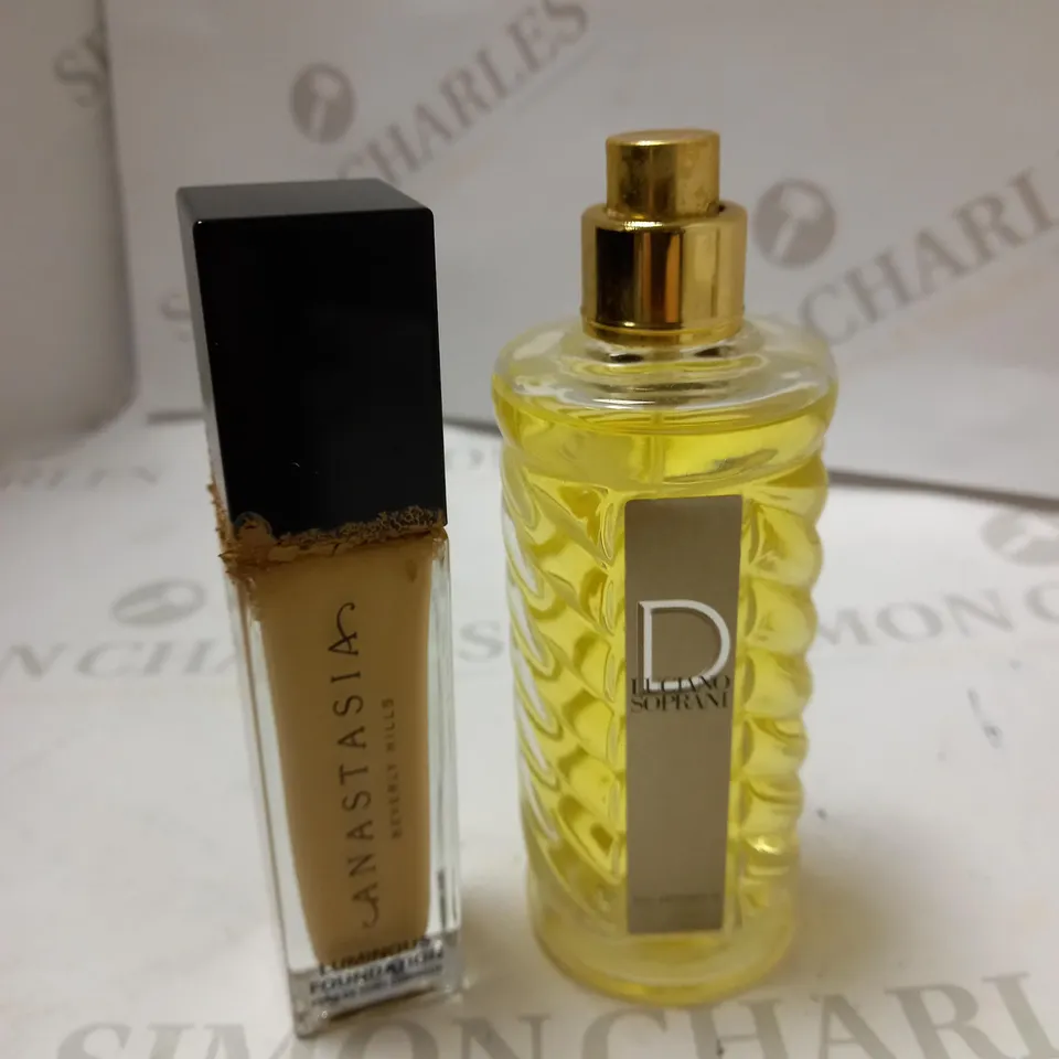 LOT OF 2 ITEMS: ANASTASIA BEVERLY HILLS LUMINOUS FOUNDATION, COLLISTAR TRATTAMENTO VISO DOPOSOLE ANTIRUGHE 50 ML