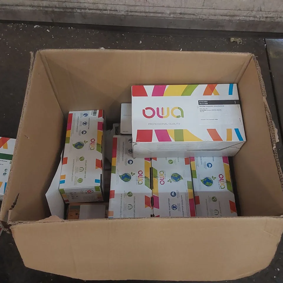 BOX CONTAINING A LARGE QUANTITY OF ASSORTED PRINTER CARTRIDGES 