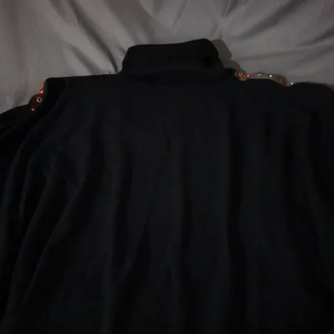 MALISSA J PONCHO IN BLACK ONE SIZE