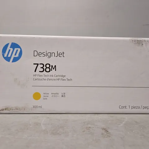 SEALED HP 738M 300-ML YELLOW DESIGNJET INK CARTRIDGE