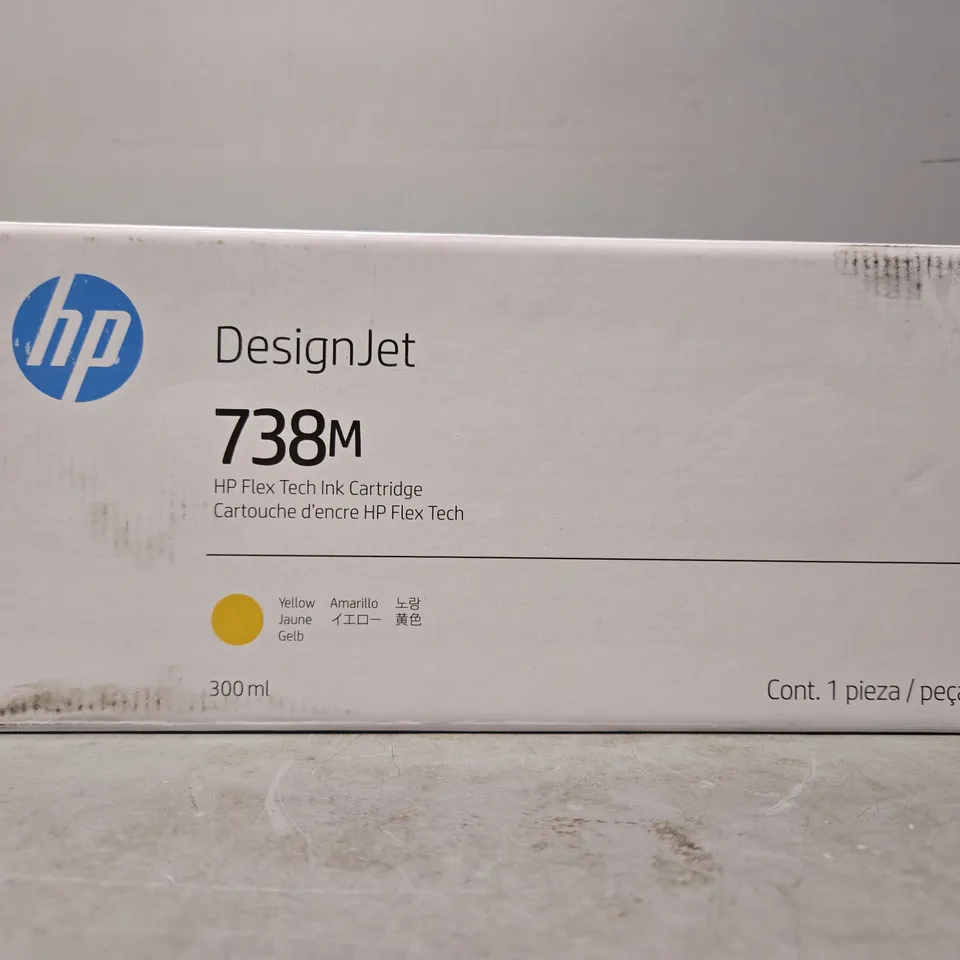 SEALED HP 738M 300-ML YELLOW DESIGNJET INK CARTRIDGE