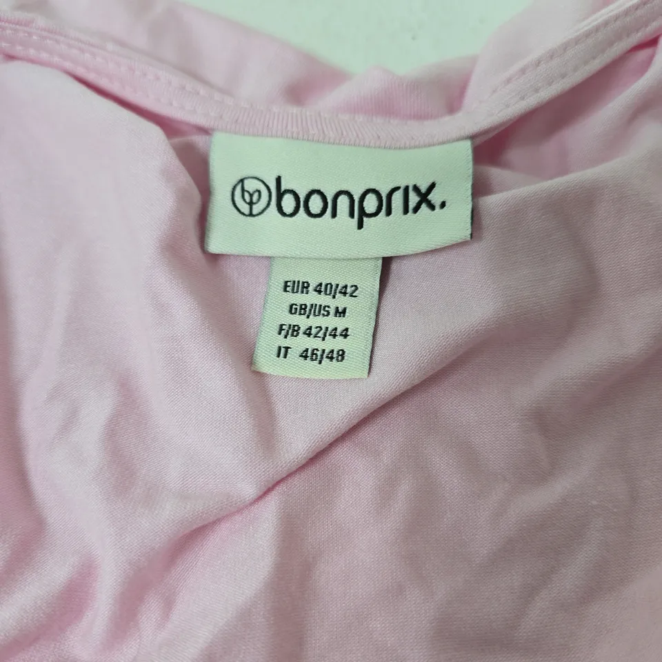 BONPRIX PINK WRAP TOP – WOMEN'S, GB/US M (EU 40/42)