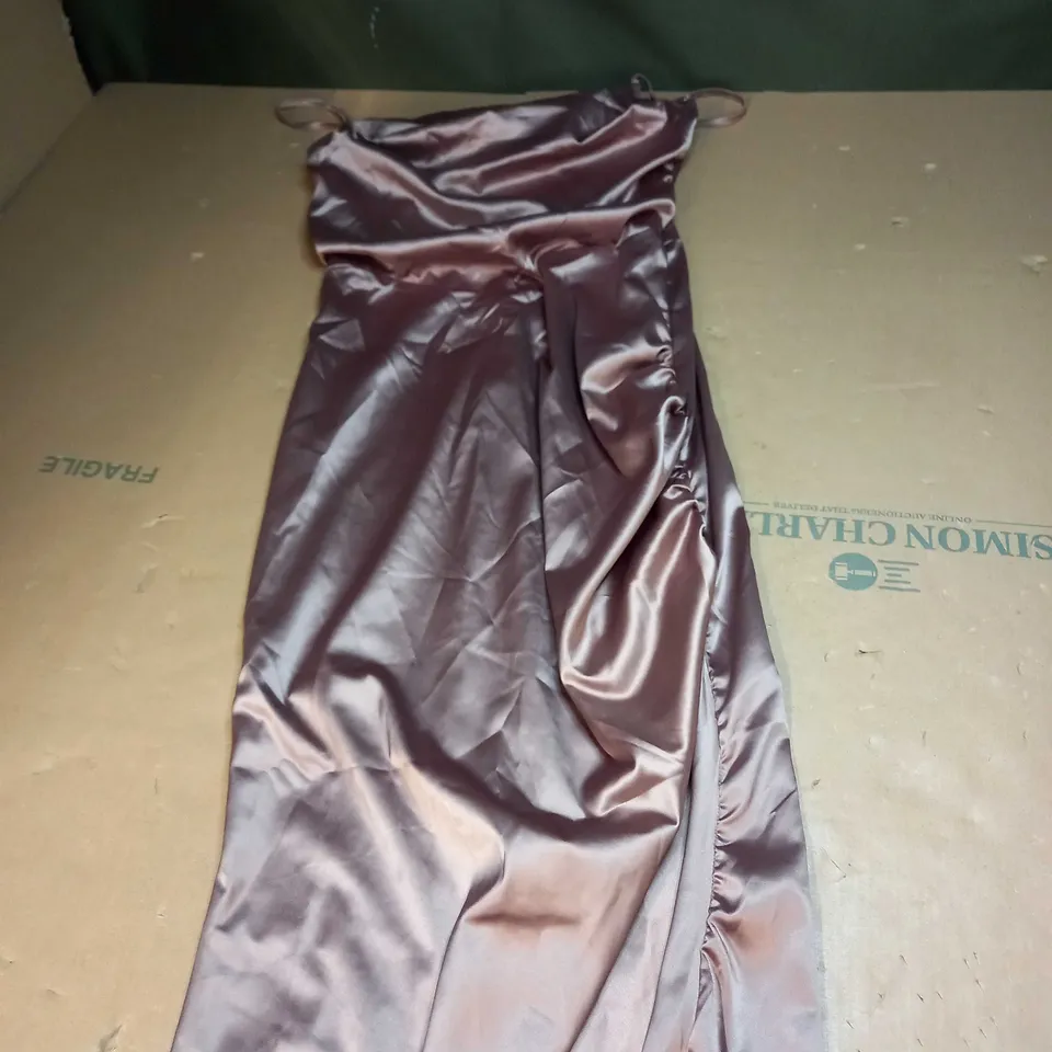 FEMME LUXE DRAPED CORSET MAXI DRESS SIZE 10