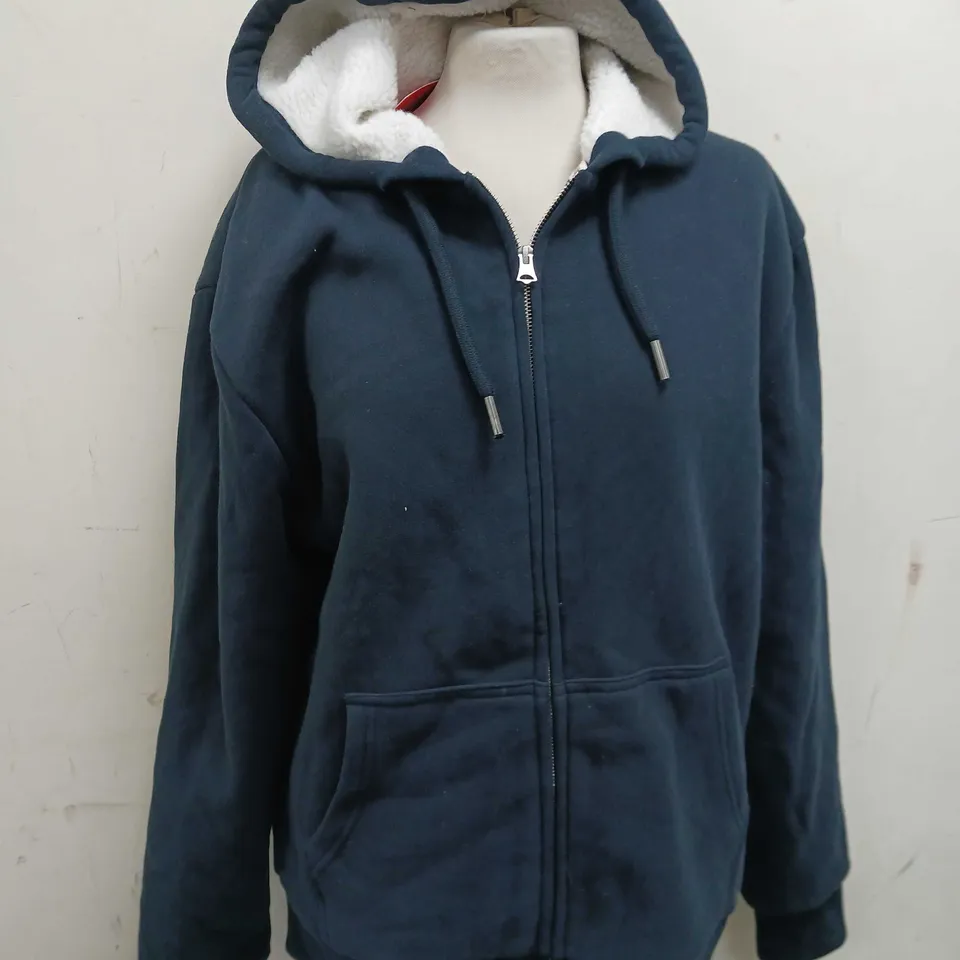 SUPERDRY ESSENTIAL BORG LINED ZIP HOODIE