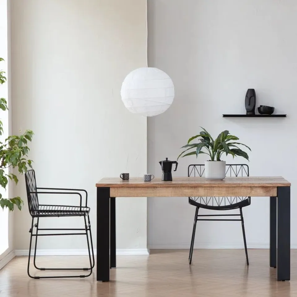 BOXED BEATRIX 90cm DINING TABLE TOP NATURAL