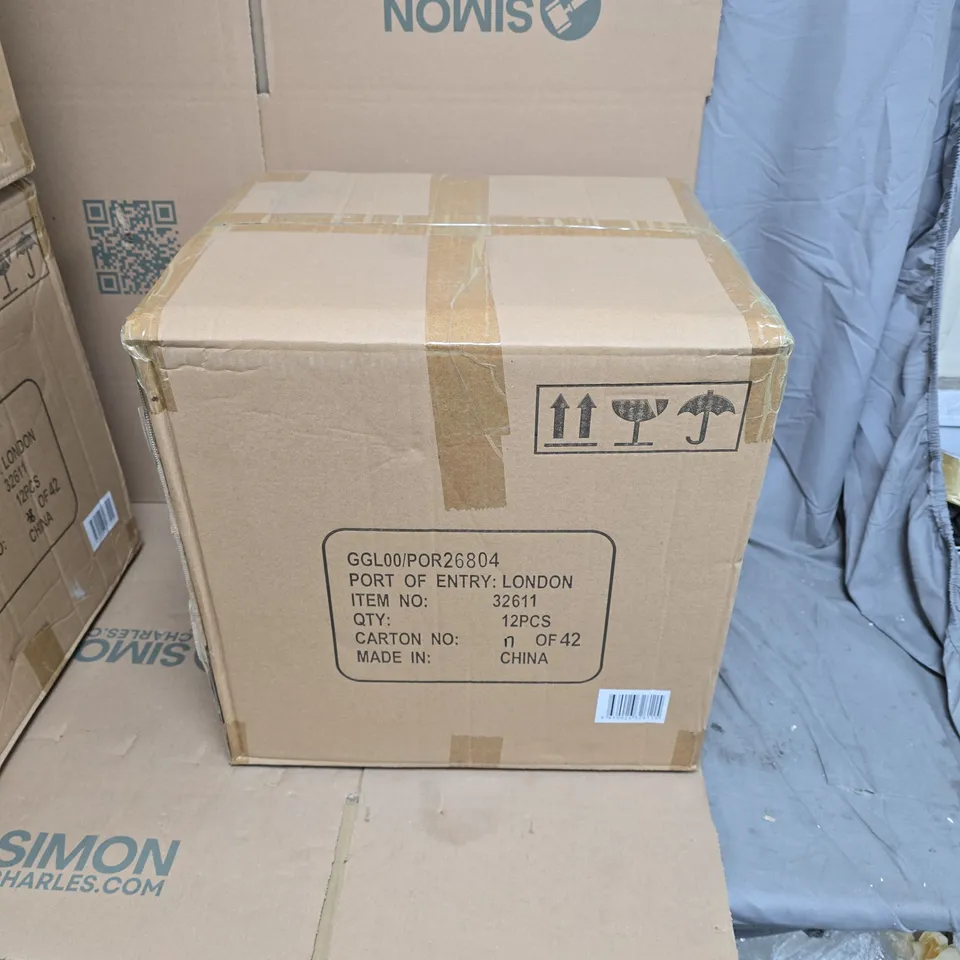 GISELA GRAHAM - BOX OF 12 ROUND WOVEN WALL MIRRORS 