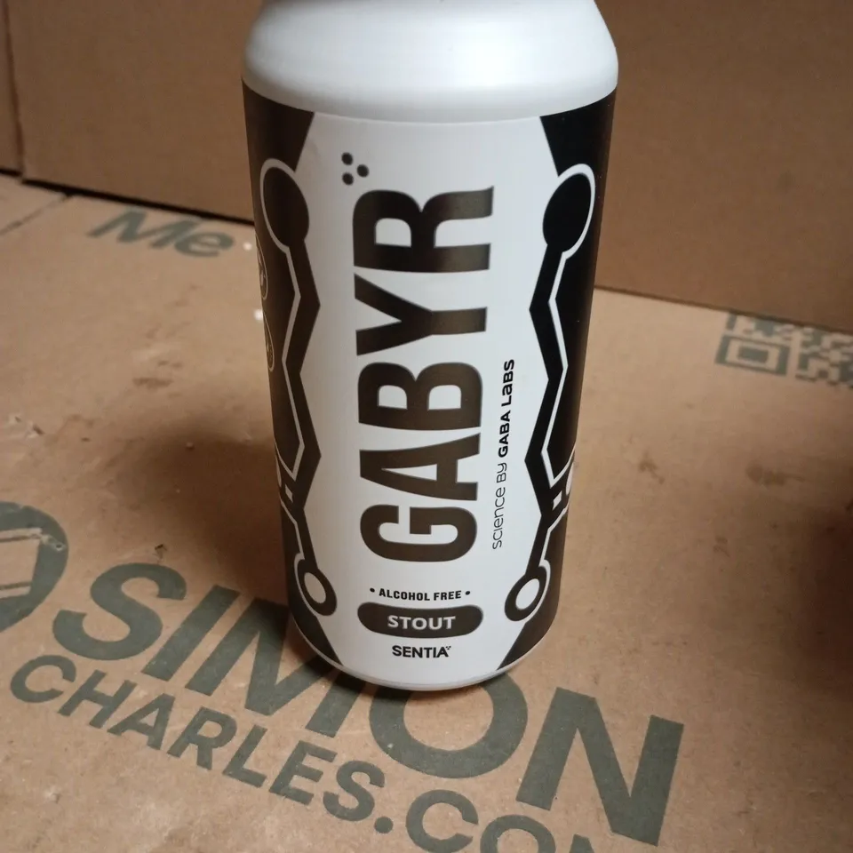 BOX OF 6 CANS OF GABA LABS ALCOHOL-FREE STOUT CAN - 440ML - BEST BEFORE 23/12/25 