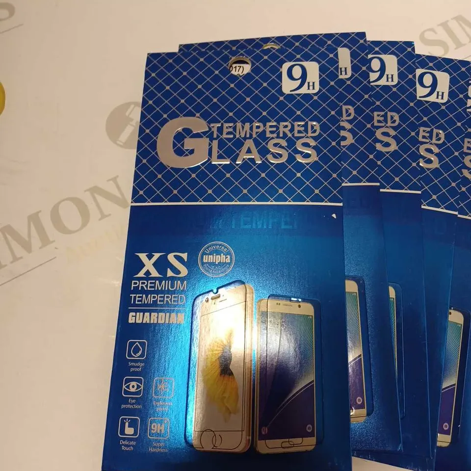 LOT OF FIVE TEMPERED GLASS SCREEN PROTECTORS 9H