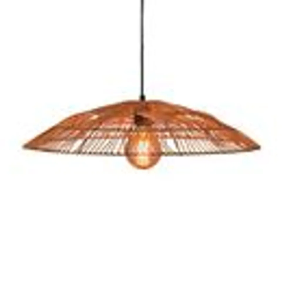 BRAND NEW BOXED THATCH DOME WOVEN RATTAN LAMPSHADE, 60cm // SKU: IL0005 (1 BOX) RRP £96