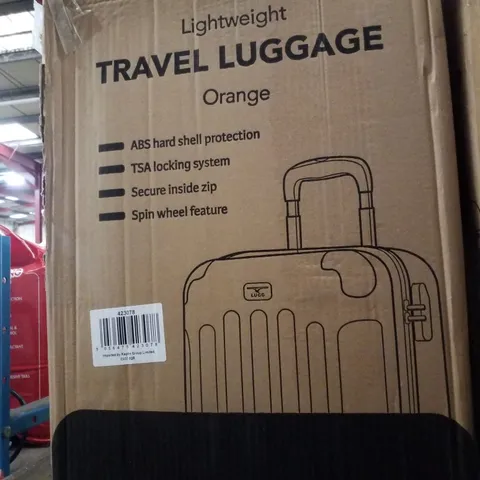 BOXED LUGG LIGHTWEIGHT TRAVEL LUGGAGE - ORANGE 