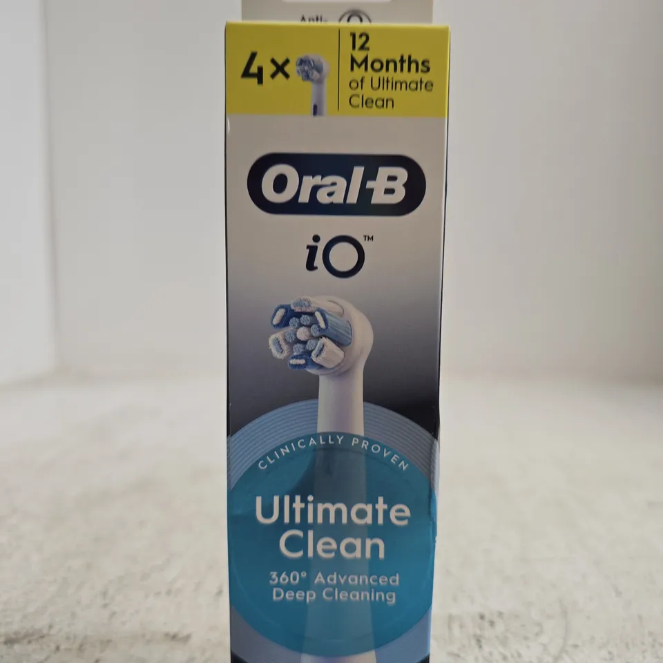 ORAL-B IO ULTIMATE CLEAN ELECTRIC TOOTHBRUSH HEADS – BOXED