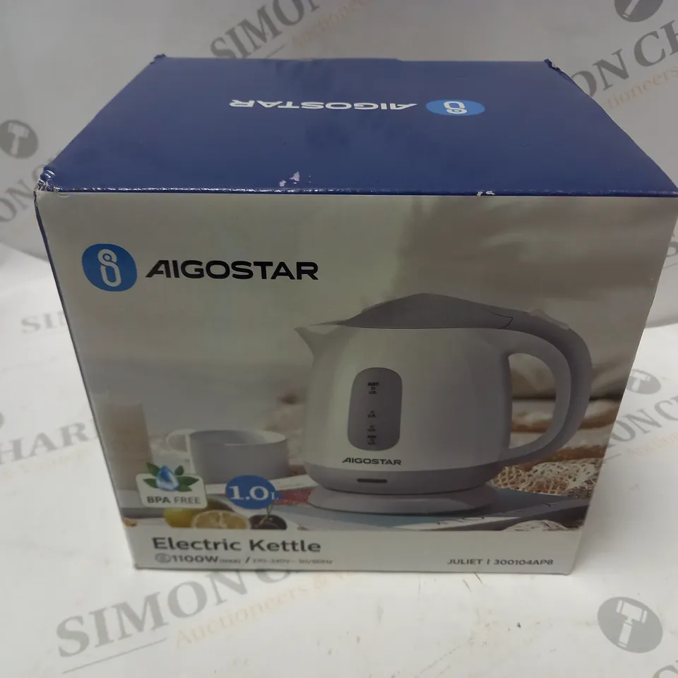 BOXED AND SEALED AIGOSTAR ELECTRIC KETTLE
