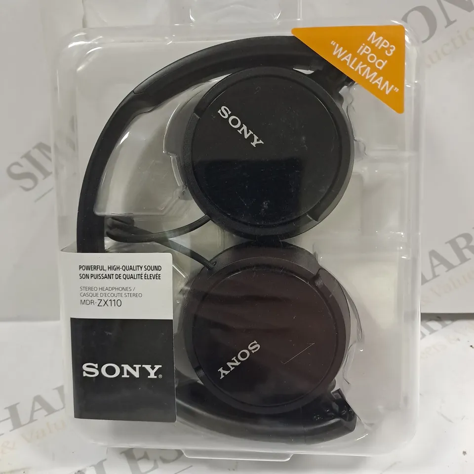 SONY MDR-ZX110 OVER-EAR HEADPHONES IN BLACK