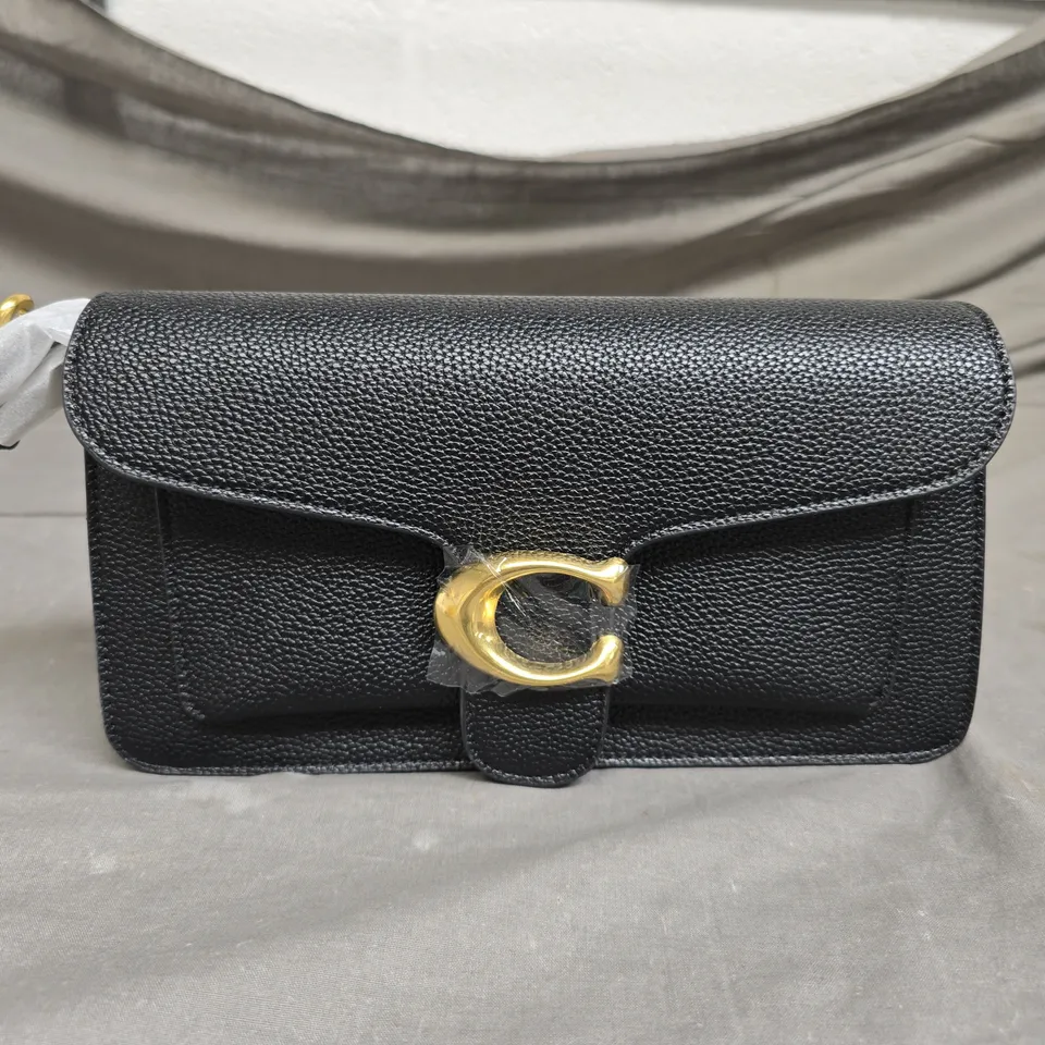 COACH LEATHER HANDBAG - BLACK