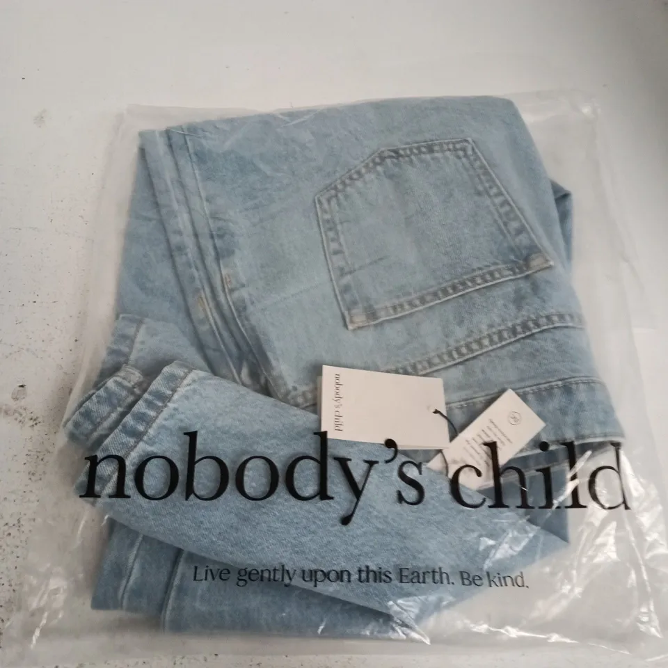 BAGGED NOBODYS CHILD PUTNEY BARREL BLUE SHORTS - UK 12S