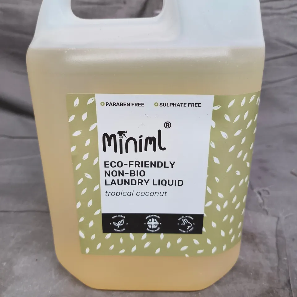 MINIML ECO-FRIENDLY NON-BIO LAUNDRY LIQUID – TROPICAL COCONUT - 5L