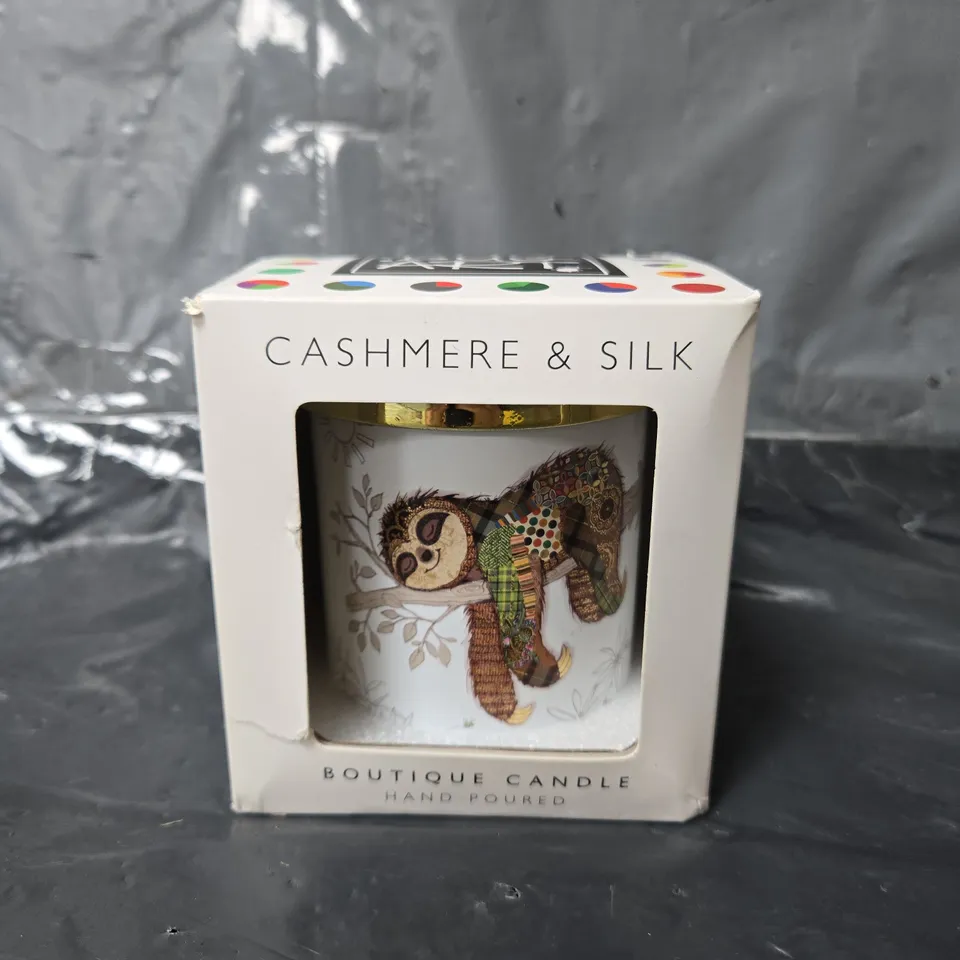 BOXED AND SEALED CASHMERE & SILK BOUTIQUE CANDLE