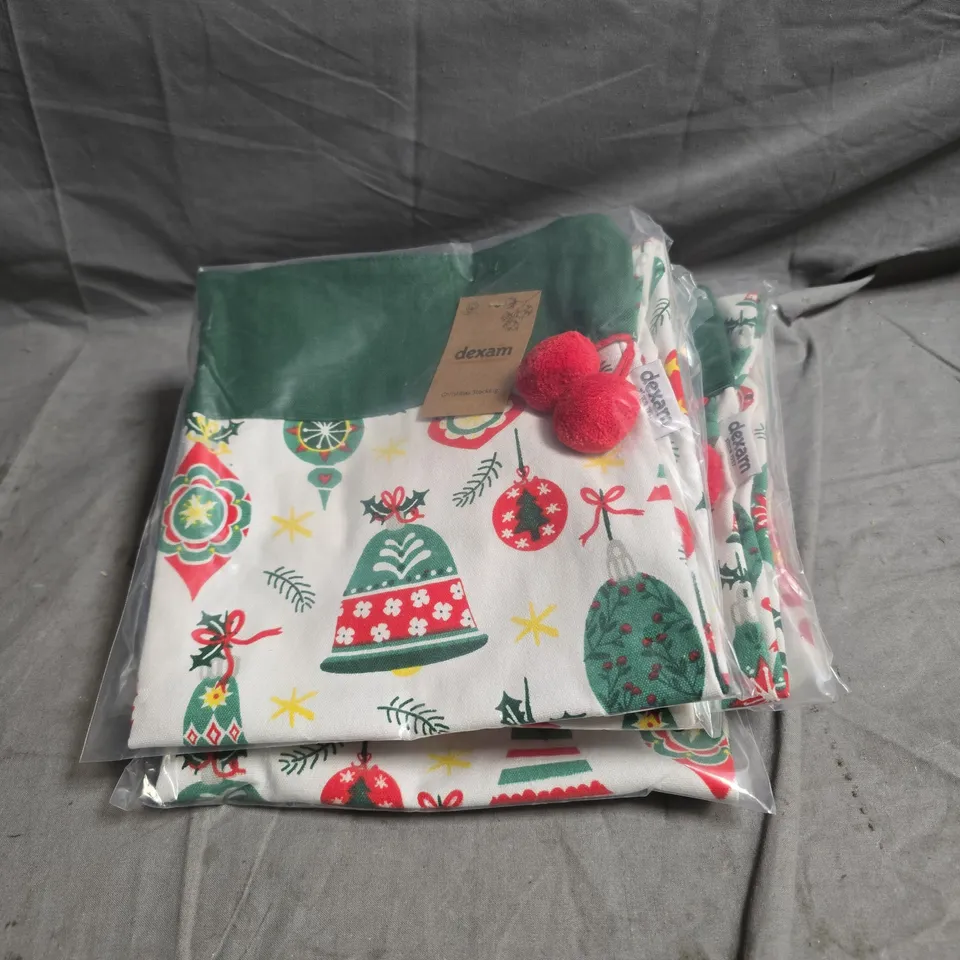 5 X DEXAM CHRISTMAS STOCKINGS