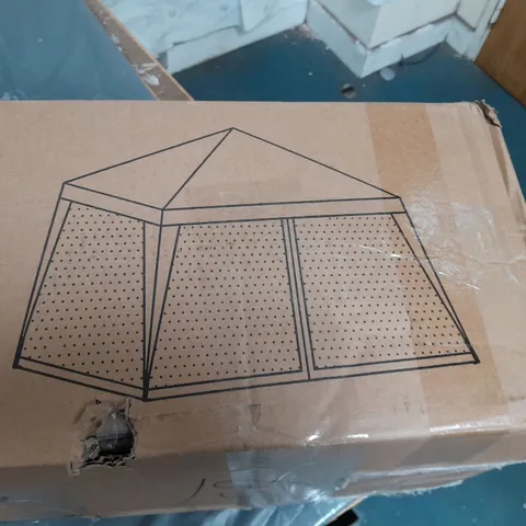 2.4X2.4M POP UP GAZEBO WITH MOSQUITO NET - COLLECTION ONLY