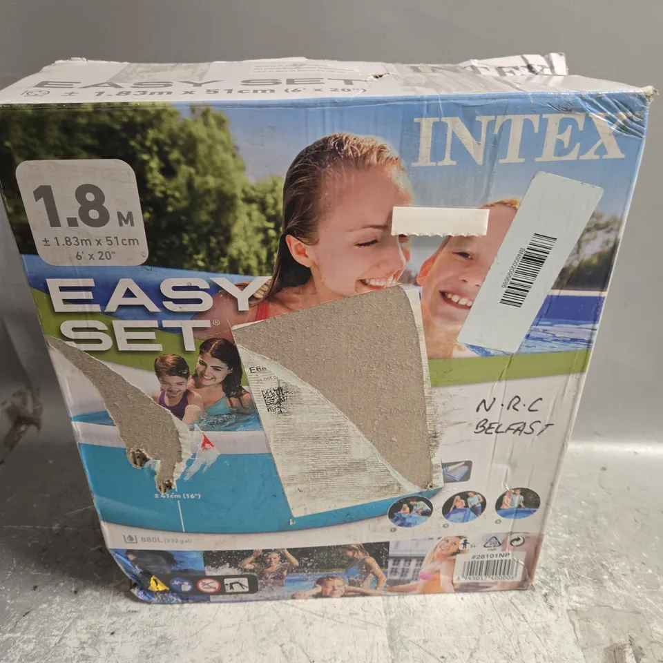 BOXED INTEX EASY SET PADDLING POOL - 1.83 X 51CM