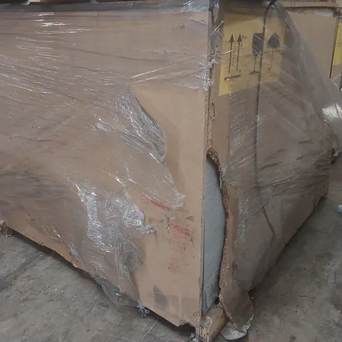 PALLET CONTAINING COMMERCIAL DISPLAY UNIT PARTS