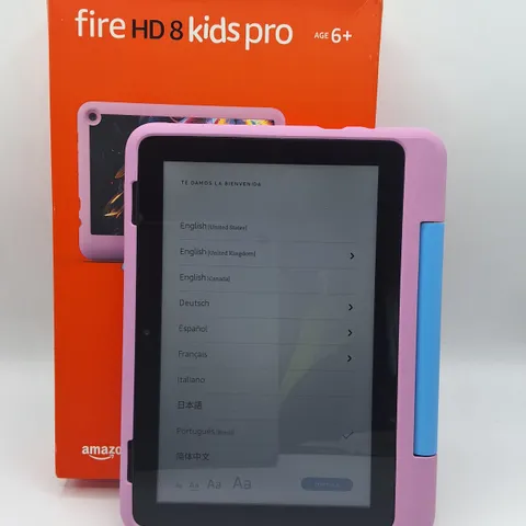 BOXED AMAZON FIRE HD 8 PRO KIDS 3GB 32GB TABLET IN PINK