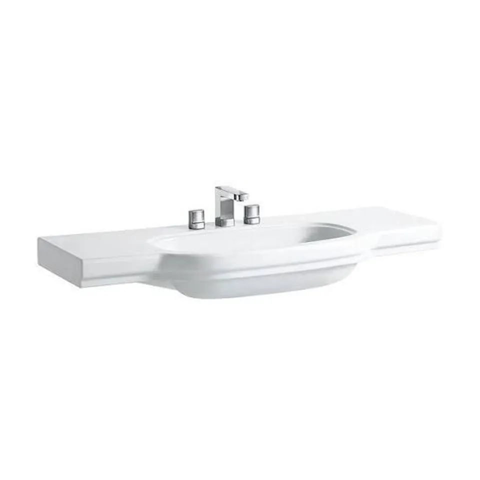 BRAND NEW BOXED LAUFEN LB3 CLASSIC 125CM COUNTERTOP WASHBASIN 1TH - WHITE