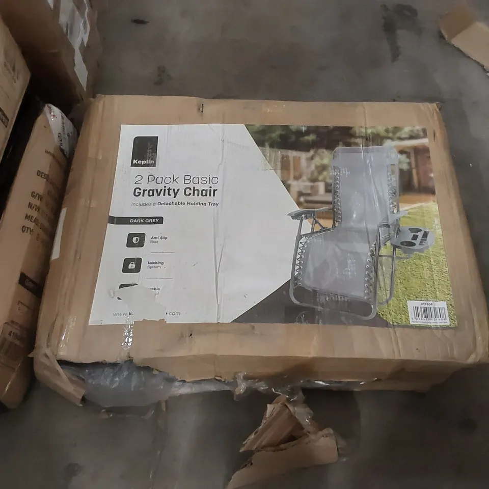 BOXED KEPLIN 2 PACK OF GRAVITY CHAIRS
