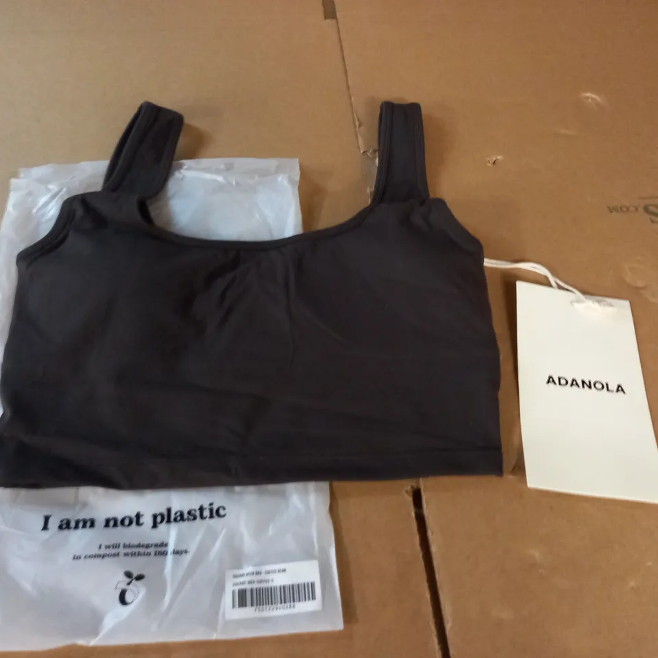 ADANOLA SQUARE NECK BRA IN COFFEE - S
