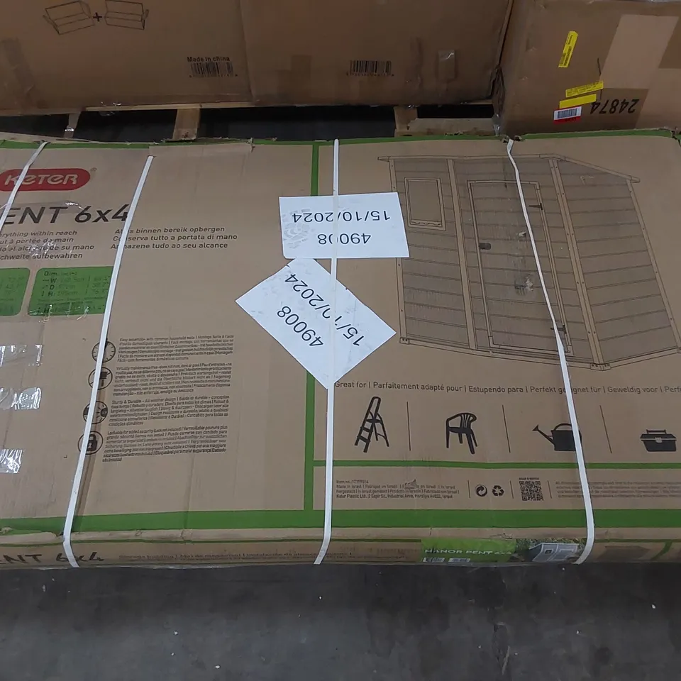 BOXED KETER GARDEN SHED PENT 6 X 4 (1 BOX)