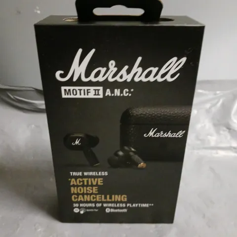 BOXED AND SEALED MARSHALL MOTIF II ANC ACTIVE NOISE CANCELLING EARBUDS