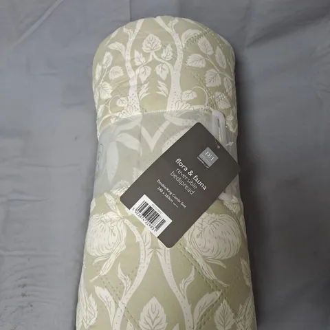 COUNTRY CLUB FLORA & FAUNA BEDSPREAD - DOUBLE/KING COMBI SIZE 