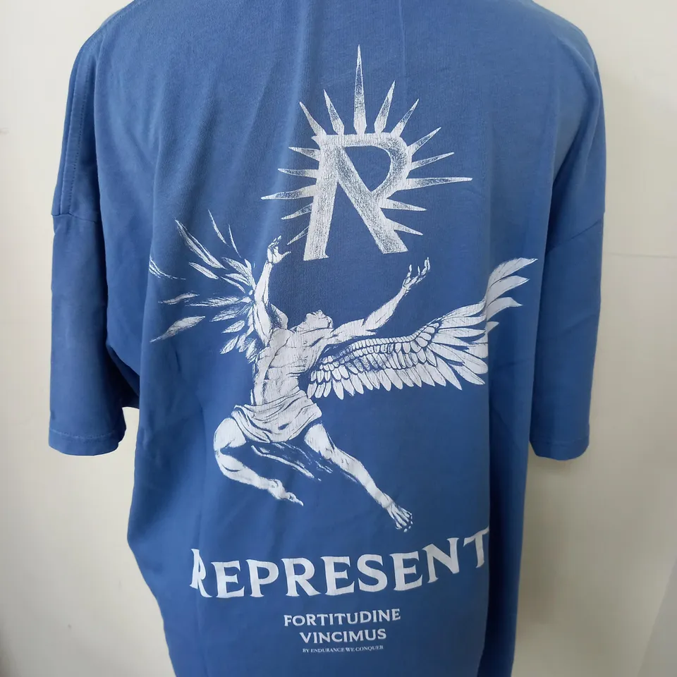 REPRESENT ICARUS T-SHIRT IN BLUE - S