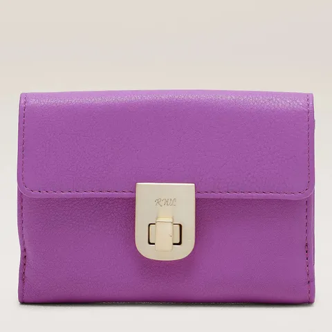 RUTH LANGSFORD LEATHER CARD HOLDER PURSE
