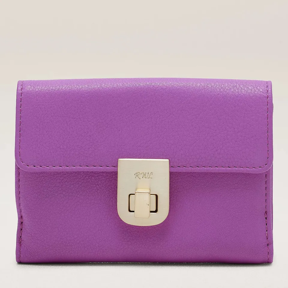 RUTH LANGSFORD LEATHER CARD HOLDER PURSE