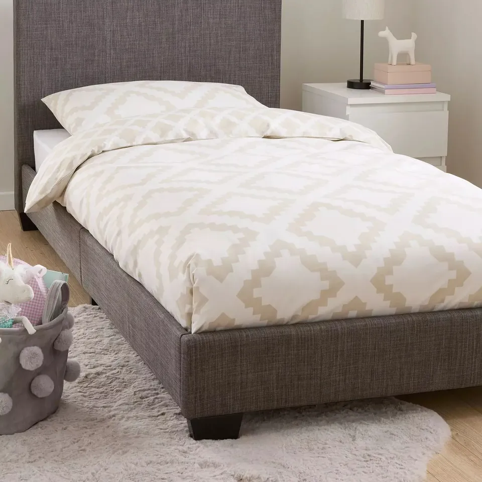 RILEY FABRIC SINGLE BEDFRAME - COLLECTION ONLY RRP £99