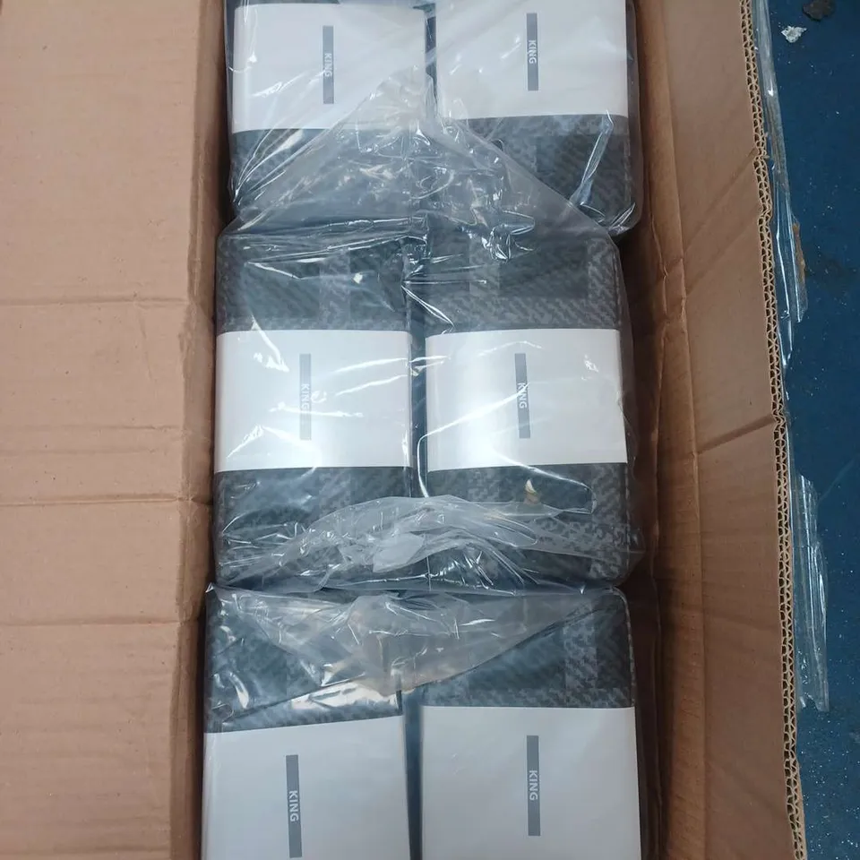 BOXED BRAND NEW SEALED SOFT AND COZY BRUSHED COTTON DUVET SET - SIZE KING - 6 PER BOX