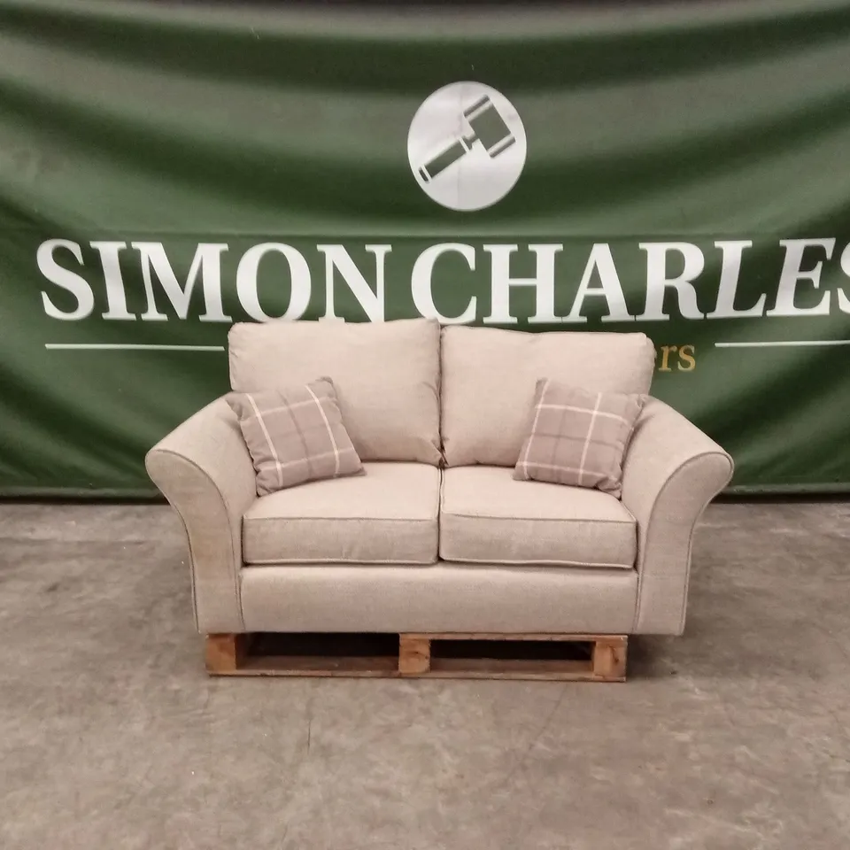 ALSOP 2 SEATER FABRIC SOFA - NATURAL RRP £729