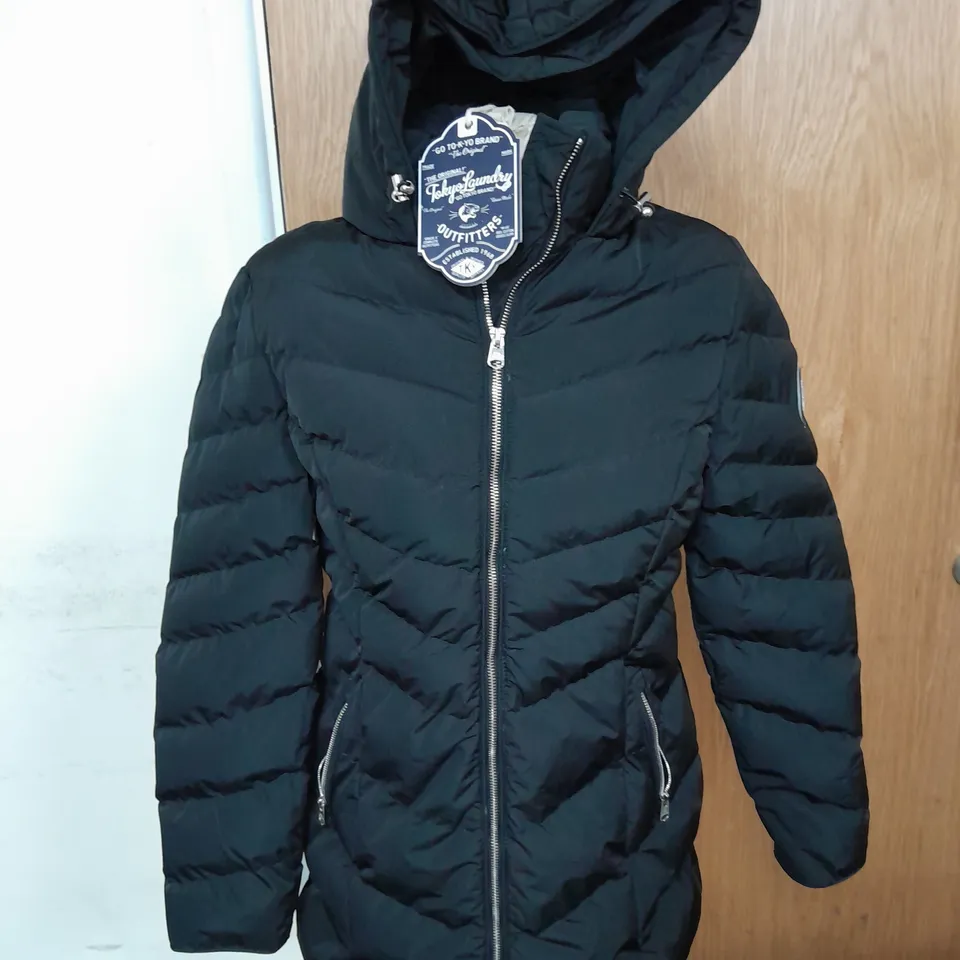 TOKYO LAUNDRY BLACK SAFFLOWER COAT SIZE 14