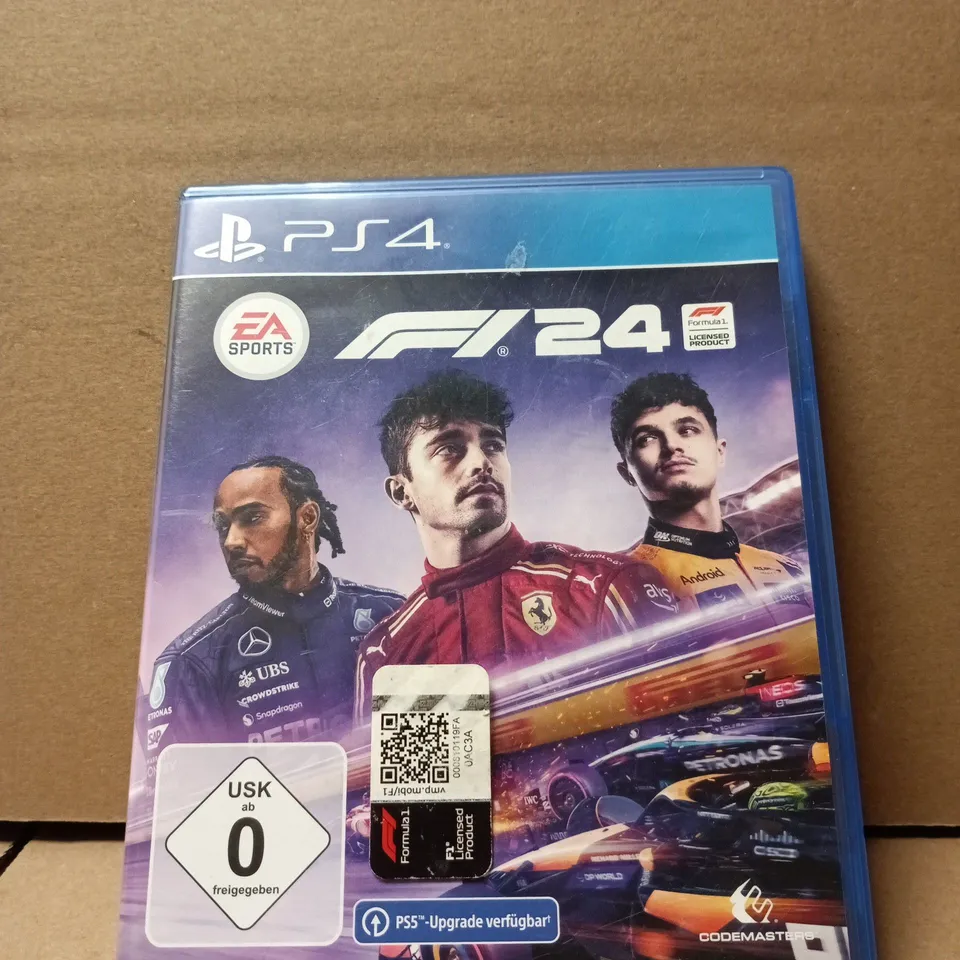 F1 24 (PS4) – PLAYSTATION 4 VIDEO GAME CASE