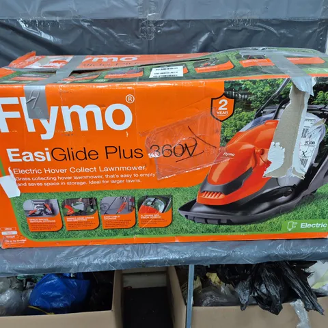BOXED FLYMO EASIGLIDE PLUS 360V CORDED HOVER COLLECT LAWNMOWER - COLLECTION ONLY