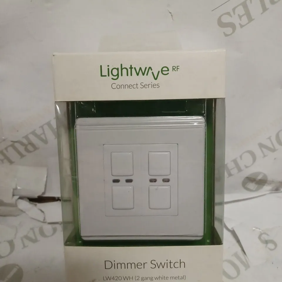 LIGHTWAVE CONNECT SERIES DIMMER SWITCH LW420 WH, 92 GANG WHITE METAL