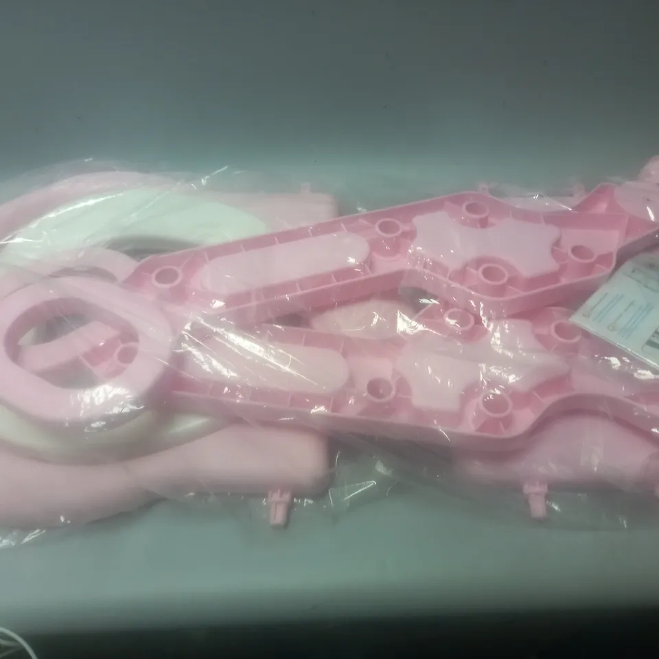 KARAN KING TODDLER TOILET SEAT WITH LADDER - PINK AND WHITE 