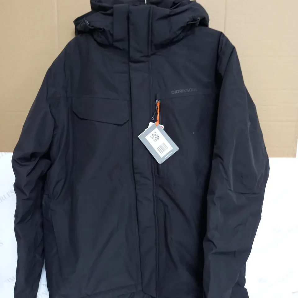 DIDRIKSONS STEFAN UNISEX JACKET IN BLACK - XL