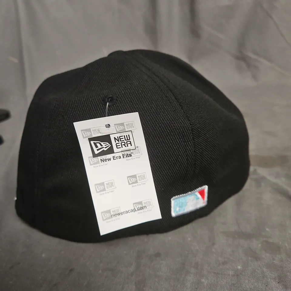 NEW ERA DODGERS WORLD SERIES COOPERSTOWN CAP - BLACK, LA LOGO, SIZE 7 5/8