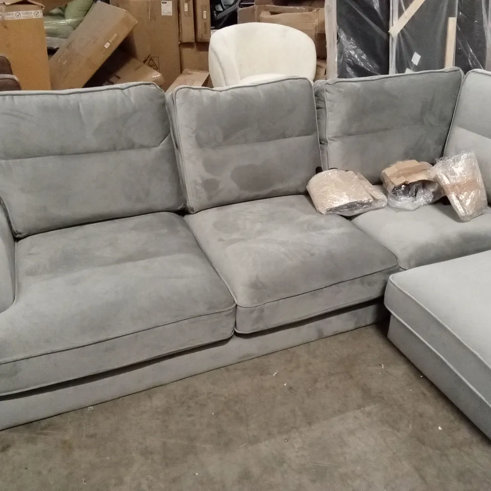 VICTORIA CORNER GROUP SOFA - GREY RRP £1249
