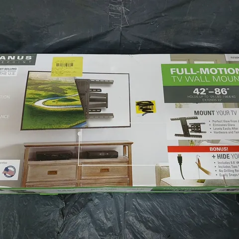 BOXED SANUS VUEPOINT FULL-MOTION TV WALL MOUNT - 42-86"