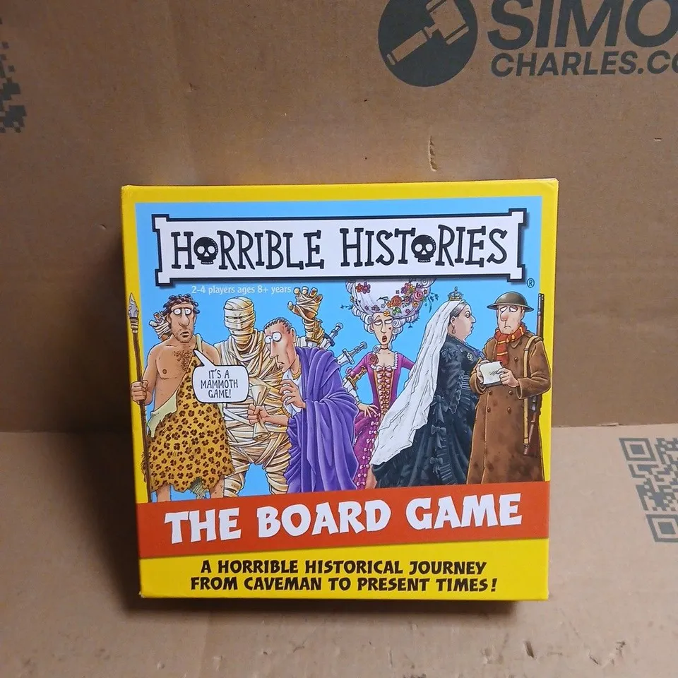 HORRIBLE HISTORIES THE BOARD GAME 2 - 4 PLAYERS AGES 8+ BOXED